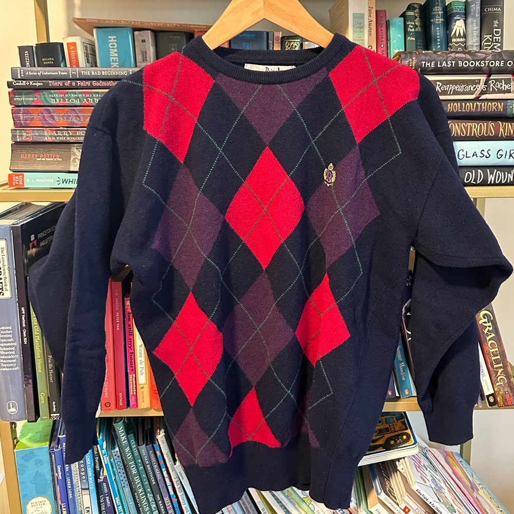 Pringle of Scotland 100% Wool Argyle Sweater 🧶🏴